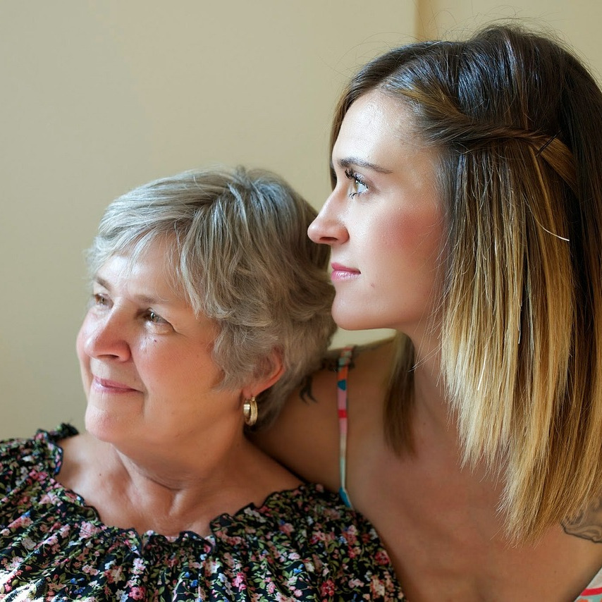 A mother and daughter